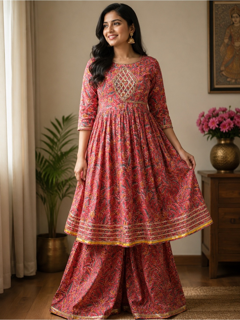Womens gharara dress